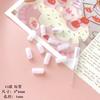 Laço acrílico transparente estrela de cinco pontas flor rosa contas feito à mão diy joia de orelha acessórios de colar material