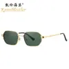 Nuevas gafas de sol cuadradas retro, gafas de sol metálicas de moda, gafas versátiles para el sol al aire libre y para conducir 9659