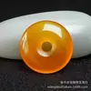Colgante de ágata amarillo tipo hielo de Guanyin Buda, disponible en estilos unisex, con patrones de nubes auspiciosas y un amuleto Pi Xiu, con varios diseños disponibles para transmisión en vivo y en stock