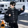Chaqueta Acolchada para Niños Otoño/Invierno 2026 Nuevo Fresco Atractivo Niño Falso Dos Piezas Espesado Abrigo de Algodón Parka Infantil Moderna
