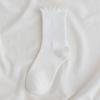 Meias de Felpa de Primavera e Outono para Mulheres Estilo Japonês Cor Retrô Meias de Algodão Florestal Cano Médio Tornozelo Enrolado Conjunto de Meias para Botas Curtas Xiaohongshu