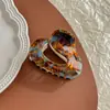 Clip de Ácido Acético Irregular para Mujer Clip de Pelo Exquisito de Verano 2024 Nuevo Clip de Pelo de Placa Roja de Internet Tocado Clip de Pelo
