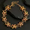 Moda Punk Americana Europeia e Americana Pulseira Retrô Masculina Personalidade Criativa Caveira Metal Tendência Pulseira Agressiva