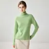 Suéter de cachemira para mujer 100% cachemira pura de cabra otoño e invierno tejido de 12 puntos suelto con cuello superpuesto