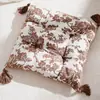 Almofada de Assento Quadrada Estilo Francês Vintage, Cadeira de Luxo Leve, Cadeira de Jantar Futon Tatame, Almofada de Chão, Almofada Quadrada para Bay Window