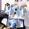 Traje de Camisa de Manga Corta para Niños Verano Delgado Moda Estéreo 3D Niños y Niñas Shorts Ropa de Casa Camisa