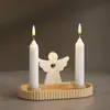 Molde para Bandeja de Velas Listrada Oval para Decoração DIY Velas de Gesso Decorativas de Natal Suporte de Exibição Molde de Silicone