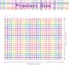 Papel de Seda a Cuadros Coloridos Wx377 17g, Papel de Envoltura a Prueba de Humedad para Regalos y Dulces, Papel de Seda Decorativo a Cuadros