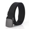 Casual All-match Canvas Belt Metal Fivela de Liga de Zinco 3cm Padrão de Tanque Simples de secagem rápida Cinto de Nylon Cinto de Calça