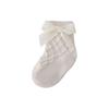 Calcetines Largos de Algodón para Bebé Niña Recién Nacida, Delgados, con Lazo de Princesa, para Primavera y Otoño, Calcetas Waffle para Bebé, Verano 2026