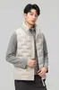 2025 Nuevo Otoño e Invierno Chaleco de Plumas para Hombre y Mujer Cuello Alto Pluma de Pato Blanca Suave, Cómodo, Cálido, Bloqueo de Temperatura, Transpirable, Cortavientos y a Prueba de Frío