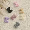 Acessórios de arte para unhas: Laço Tridimensional Simples, Cor Macaron da Moda, Decoração de Unha Laço Fosco de Resina Estilo Fada