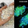 Exclusivo transfronterizo lentejuelas luminosas flor de arcilla blanda diy epoxy flujo cáñamo lentejuelas luminosas mixtas perla de imitación joyería