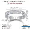 Anillo Nuevo Transfronterizo de Plata Esterlina de Amazon Punto Popular Venta al por Mayor Anillo Cerrado Anillo de Moissanita