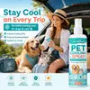 KineShineX Spray Corporal para Cães é um spray refrescante e confortável para resfriar pets que proporciona uma sensação de frescor e é portátil para alívio no verão.