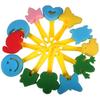 Herramientas de Pintura DIY para Niños Graffiti Pincel de Esponja Palo de Mano de Plástico Materiales de Arte Creativos Hechos a Mano para Jardín de Niños