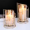 Romântico nórdico Decoração de castiçais sala de estar mesa de jantar Luxo europeu high-end ferro vela decoração à luz de velas adereços de jantar