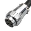 Conector de cable serie TP32 con enchufe de aviación tipo espada chapado en oro recto