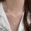 Nuevo Collar de Perlas Turquesas de Estilo Chino para Mujer Verano Color Fresco Pequeño Moda Lujo Ligero Dopamina Cadena Clavícula con Cuentas