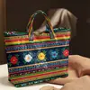 2026 Nuevo Sitio Independiente Transfronterizo Temu Bolso de Mano Impermeable PVC+Lona Portátil de Viaje Bolso de Hombro Bolso Tote