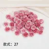 Flor Artificial Rosa Colorida de Doce Acessórios de Resina Materiais Manuais DIY Flor de Camélia Perfurada Acessórios com Contas