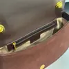 Gchi 25 Bolso de Silla de Montar Nuevo Piel Genuina Gama Alta Retro Bolso de Hombro Único Cruzado Lujo Ligero Alta Calidad Disparo Real para Transfronterizo