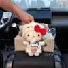 2025 Nueva Caja Reposabrazos para Coche Hello Kitty Caja de Pañuelos Cajón de Papel para Coche de Gama Alta Lindo para Usar en el Coche