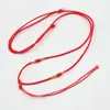 Fino talão trecho puxar colar corda DIY jade pingente cordão simples trançado corda jade pingente corda acessórios vintage pingente cordão