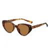 Gafas de sol polarizadas retro estilo ojo de gato con montura estrecha para hombre y mujer 88011, con patillas de resorte, adelgazantes para caras grandes, gafas de sol de protección solar de moda para Instagram