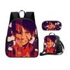Mochila gigante de ataque de Source Factory, mochila escolar de tres piezas con dibujos animados, bolso para lápices, venta directa