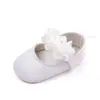 Zapatos de Bebé de Color Sólido con Flor de Satén Zapatos para Niños Pequeños Zapatos de Princesa Suela Suave Antideslizantes Zapatos de Bebé BHX3061