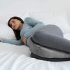Almohada de cuña personalizada de color sólido para embarazadas, procesamiento directo de fábrica, almohada súper suave para dormir de lado, exportación transfronteriza a Amazon
