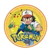 Decoración Tema Fiesta Pikachu Banner Pokemon Decoraciones Colgantes Mantel Servilletas de Papel Vasos de Papel Platos de Papel Set Dibujos Animados