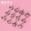 Accesorios de Plata S925 Calados Animales del Año Rata, Buey, Cerdo y Tigre Doce Signos del Zodíaco Cuentas Separadas Joyería Accesorios DIY