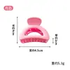 Presilha de garra pequena 4,5cm cor macaron, semicírculo, artefato para prender rabo de cavalo, presilha para coque, presilha de cabelo com temperamento para mulheres, presilha de cabelo