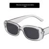 Óculos de sol europeus e americanos de armação pequena simples quadrado 2020 novos óculos de sol moda punk street passarela moda óculos