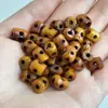 Craneo de Hueso de Yak del Tíbet y Accesorios de Cuentas Cuerpo Pulido Tallado a Mano Accesorios Culturales del Tíbet para Hombres y Mujeres