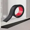 Tira de Transição de Piso de Borracha Macia de PVC Autoadesiva, Tira de Nivelamento de Fresta de Porta, Soleira, Rampa