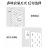 Tablero perforado colorido inspirado en la dopamina para decoración de pared de sala de estar, un nuevo estante de almacenamiento metálico engrosado con accesorios magnéticos, diseñado para ocultar imperfecciones
