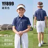 Roupas de Golfe Pgm Kidsren para Crianças, Roupas de Verão com Manga Curta para Meninos, Proteção Solar, Secagem Rápida, Tops Respiráveis, Vendas Diretas Transfronteiriças