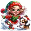 Novo Chaveiro Acrílico Plano de Natal Transfronteiriço Pingente Decorativo Pingente de Decoração de Carro Decoração de Árvore de Natal