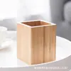Stock Listo Portalápices de Bambú Papelería para Estudiantes Portalápices Creativo Regalo Estudio Oficina Caja de Almacenamiento de Escritorio Portalápices Venta al por Mayor