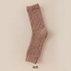 Meias Femininas Outono/Inverno Leggings de Coral Fleece com Forro de Fleece Espessadas Quentes Protetores de Joelho para Dormir Cobertura para Pernas à Prova de Frio Meias Resistentes ao Fleece