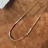 Nueva Cadena para Clavícula de Perla de Alto Grado Estilo Étnico Retro Estilo Chino Color Morandi Francés Collar de Cuentas de Arroz Importadas para Mujer