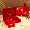 Caja de Joyería Sanjin Caja de Joyería para Boda Herrajes Dorados Caja de Regalo de Compromiso Anillo Colgante Compromiso Boda Empaque de Regalo Almacenamiento