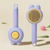 Diretamente do Fabricante: Pente Flutuante de Massagem para Animais de Estimação, Pente para Cabelo de Gato e Cachorro, Pente Autolimpante Anti-Arranhão, Ferramenta de Remoção de Pelos, Ferramenta de Limpeza