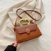 Bolsas de Alta Qualidade Transfronteiriças para Mulheres 2025 Nova Versátil Estilo Europeu e Americano Luxo Leve Exquisite Combinação de Cores Ombro Único Transversal Pequena Bolsa Quadrada