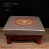 Banco de Arrodillarse para Adoración en Casa de Madera Maciza de Taiwán Silla de Cuatro Patas de Cuero Cojín de Arrodillarse para Adoración en Templos Esterilla de Arrodillarse tipo Futón para el Hogar
