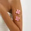 B3413 Pulsera de Flor de Esmalte Doble Cara Dulce y Fresca Transfronteriza Anillo de Línea Elegante y de Moda Pulsera Abierta