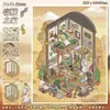 134.0 Pegatinas de Paisaje Serie de Año Nuevo Pegatinas de Escena Pegatinas de Escena Miniatura Grandes Pegatinas para Diario